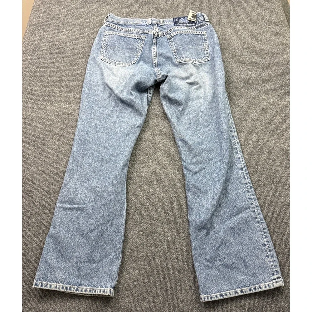 Vtg Y2K Lucky Jeans 207 Peanut Womens 10/30 Light Wash Made in USA Straight Leg